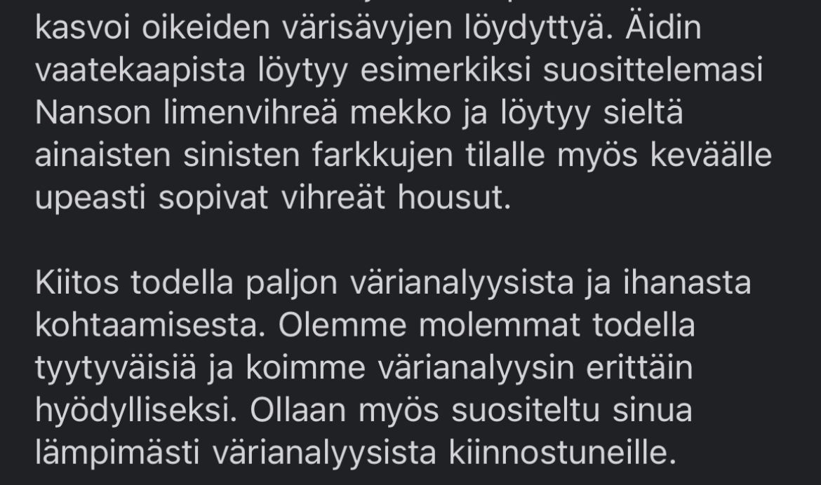 Paras Värianalyysi Helsinki