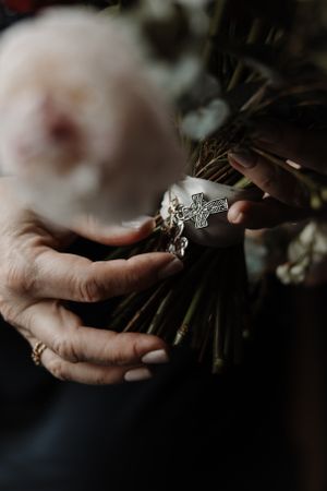 Catholic wedding portrait