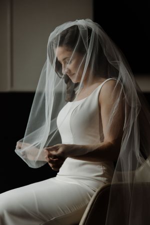 Catholic wedding portrait