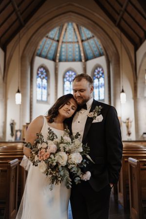 Catholic wedding portrait