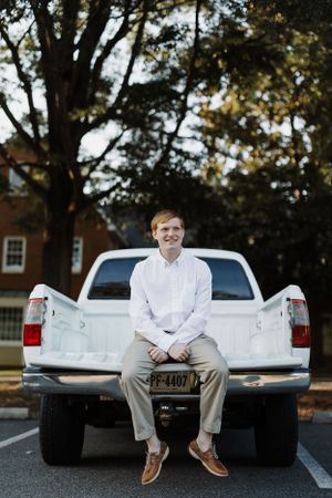 High school graduation photo