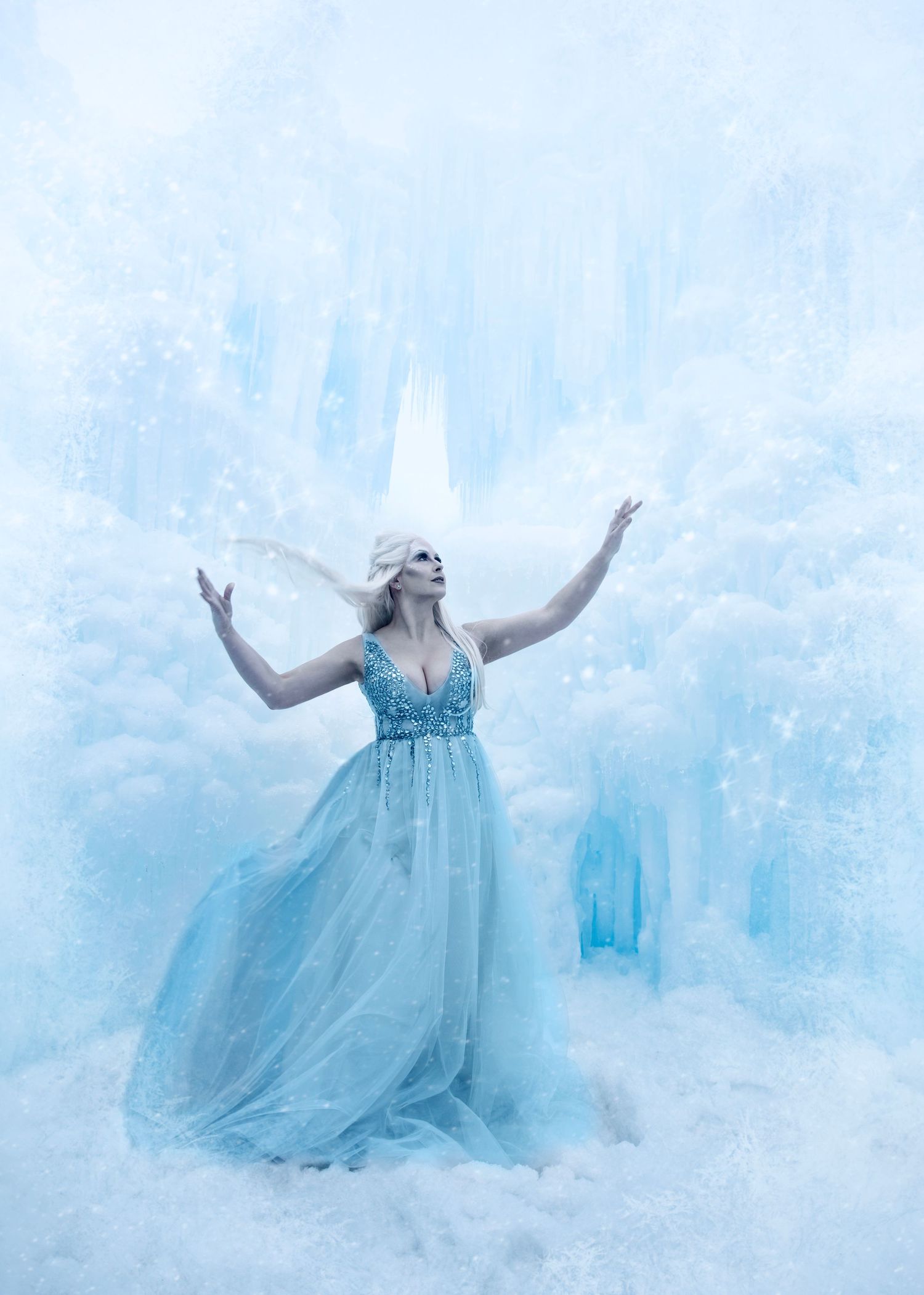 Snow Queen magic Ice Castles Midway Utah