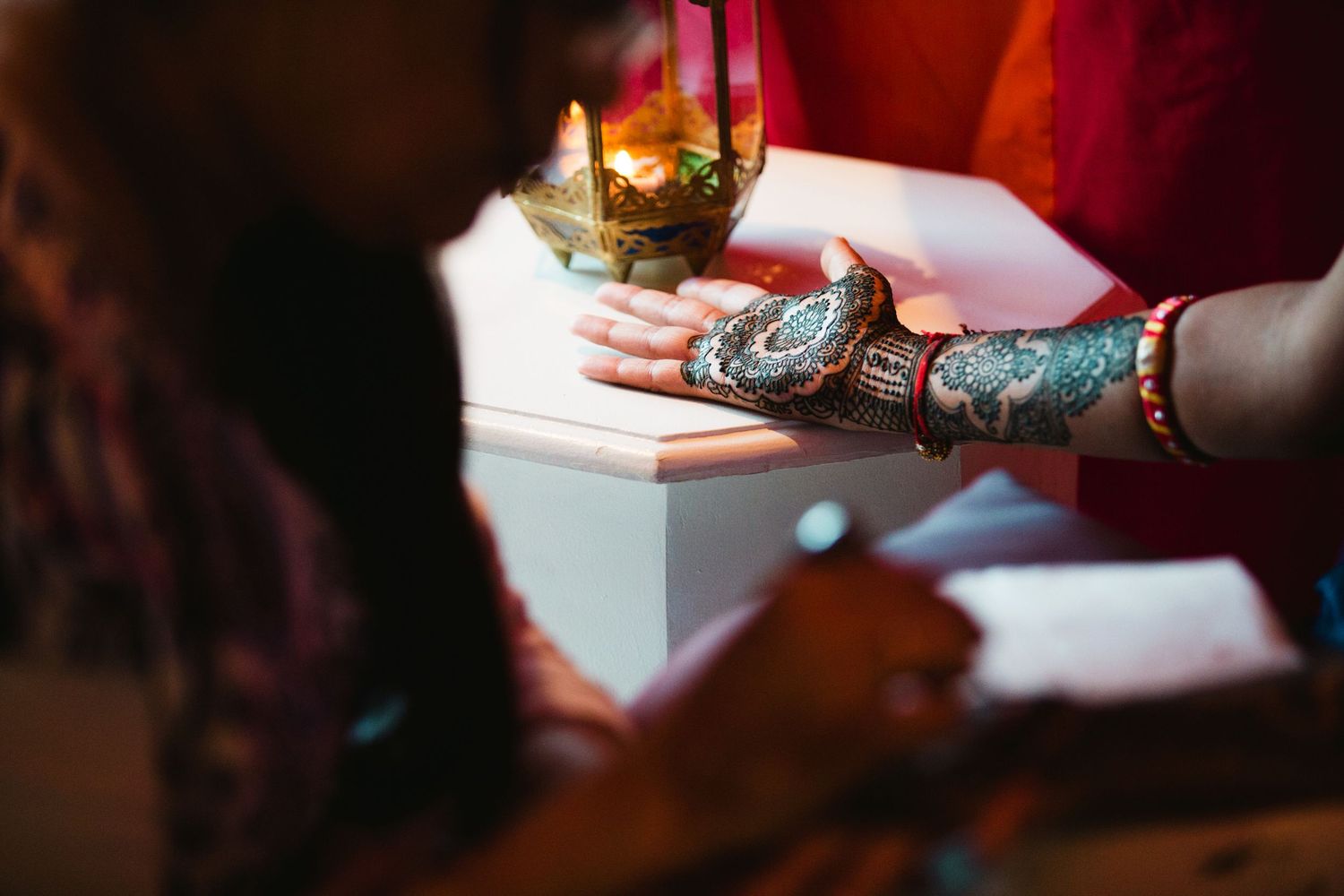 Henna and mehndi detail photos from Indian wedding