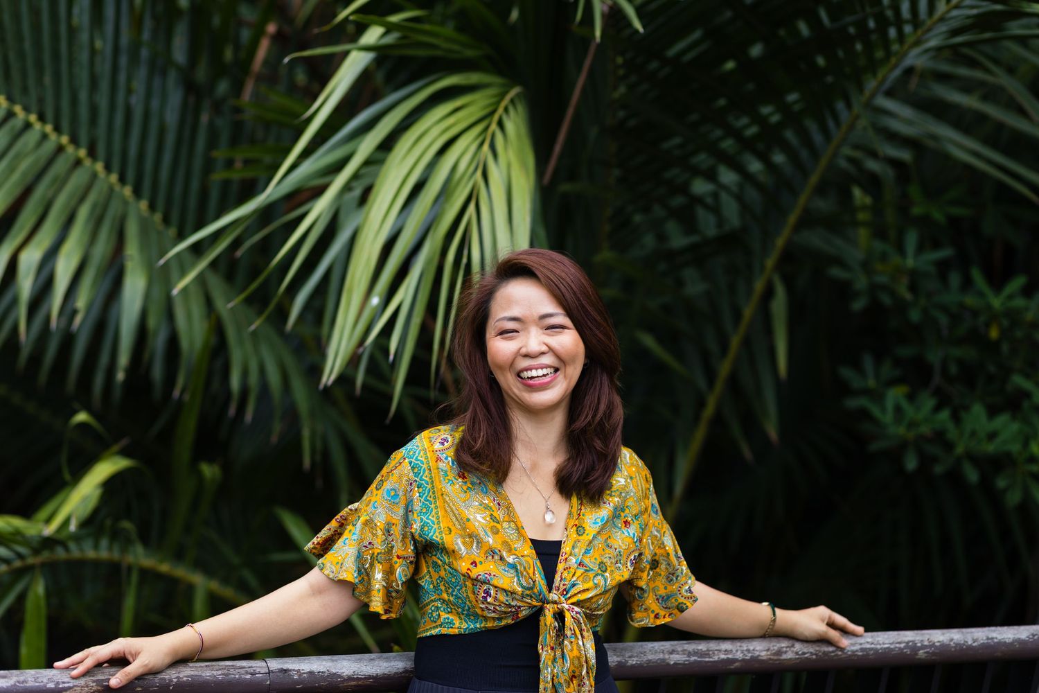 Somatic healing wellness professional personal branding shoot by Rebecca Downie in Botanic Gardens Singapore