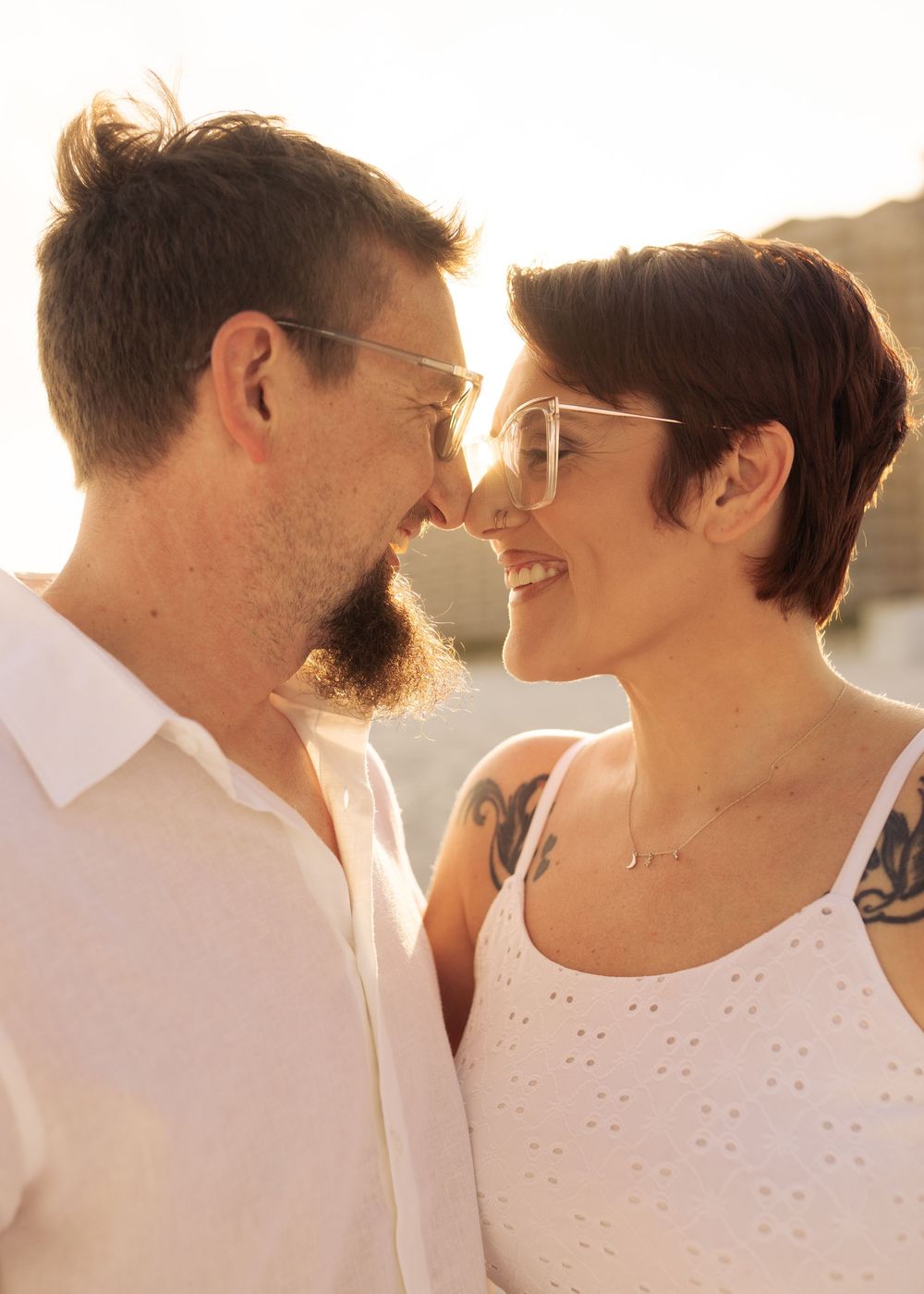 Couple photos at Navarre Beach