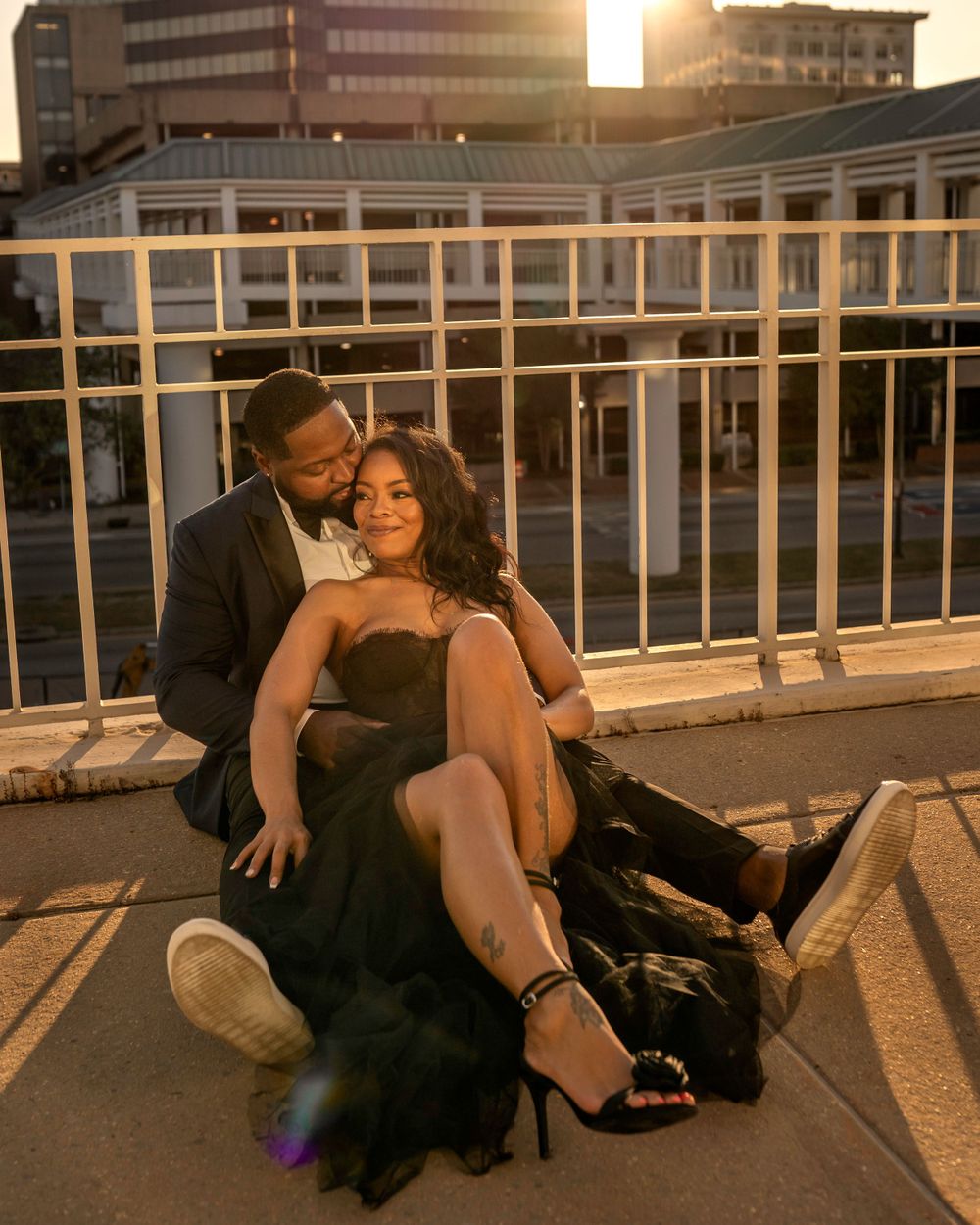 Modern city couple photoshoot