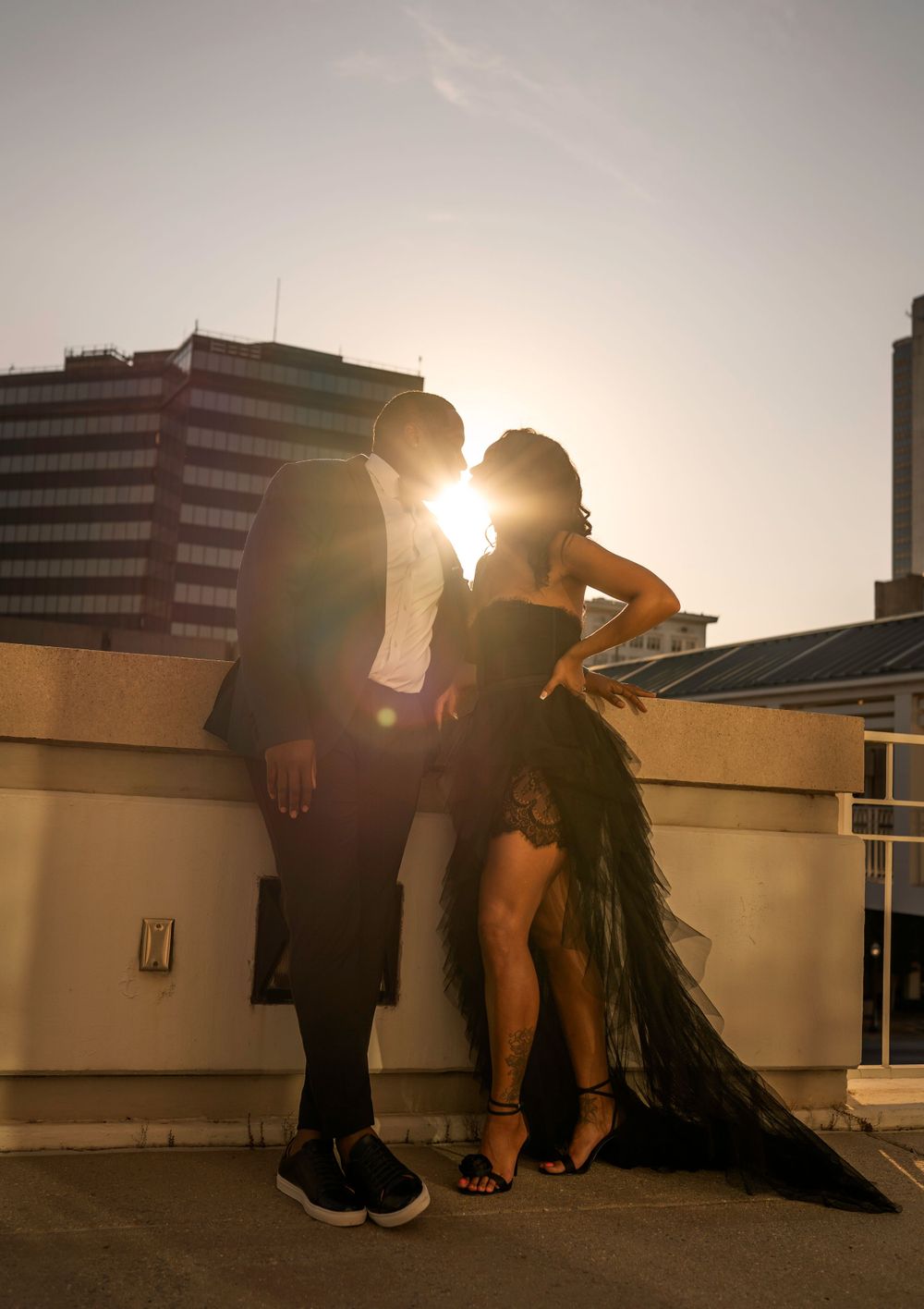 Modern city couple photoshoot