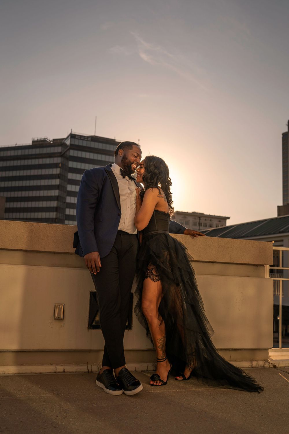Modern city couple photoshoot