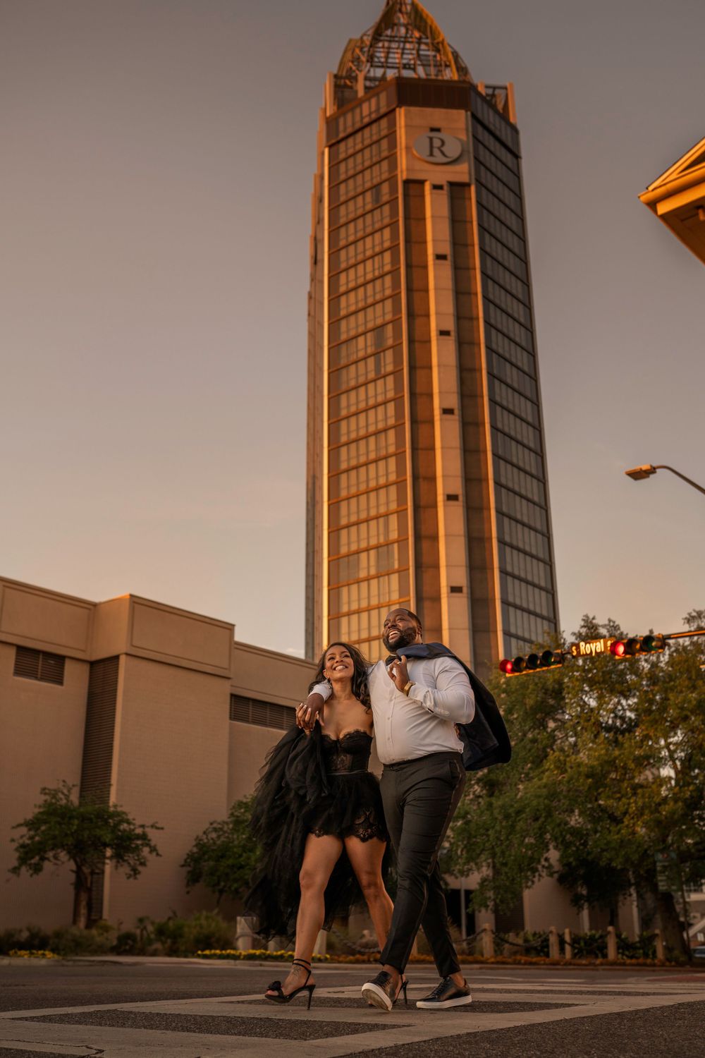Modern city couple photoshoot