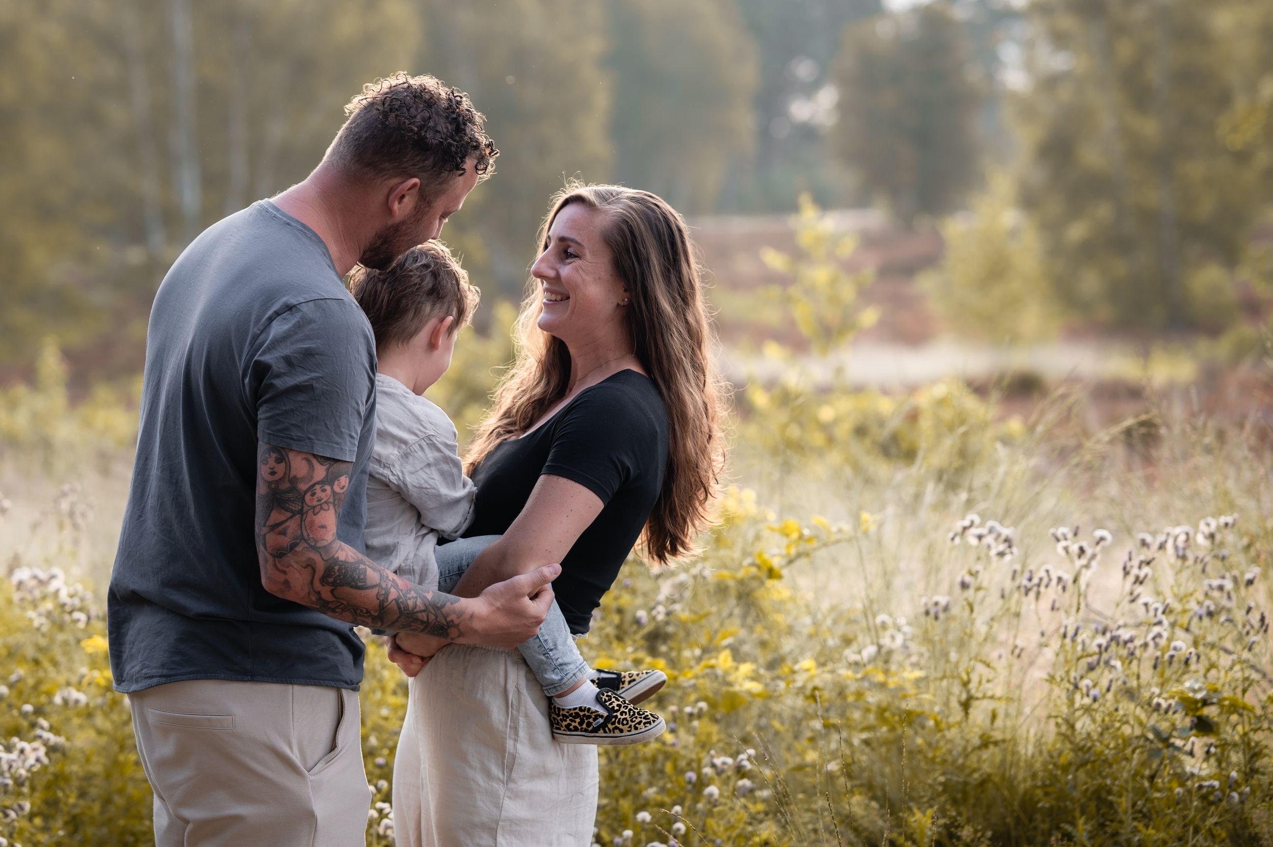 Gezinsshoot op de heide - Elles Yanna Photography