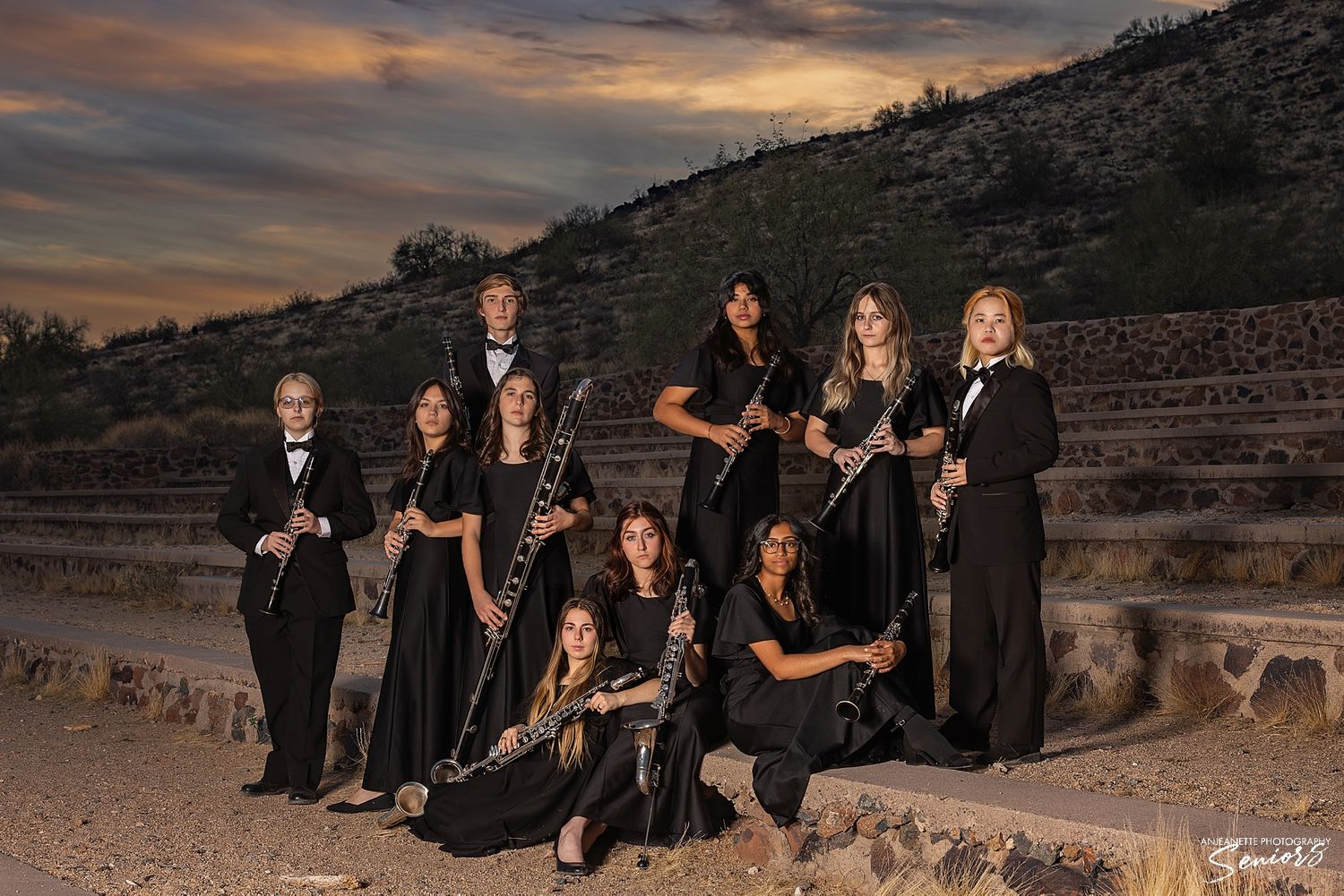 Phoenix Arizona Team Sports Banner Pictures by Anjeanette Photography Graduation High School Seniors AZ  Sports Banner