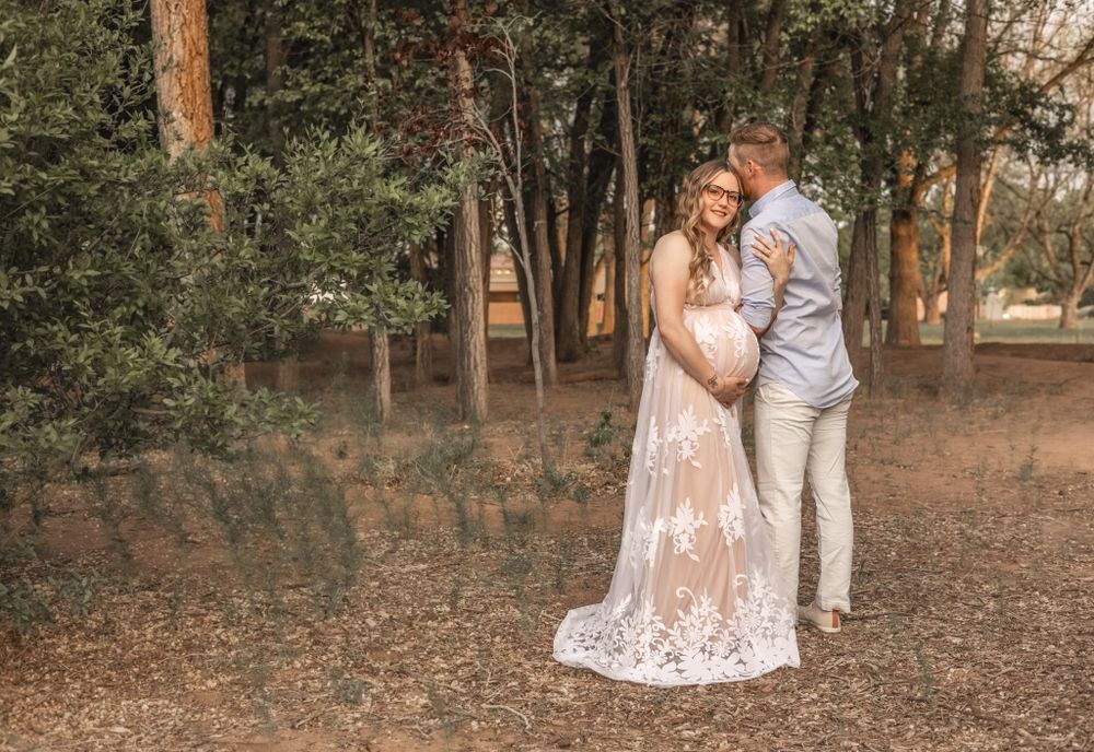 Maternity Photography with mom and dad and baby bump