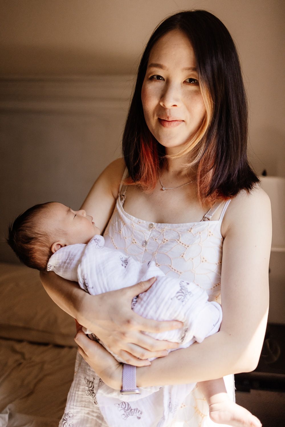 Los Gatos family and newborn photographer Cindy Tucey photographs a lifestyle newborn session in San Jose