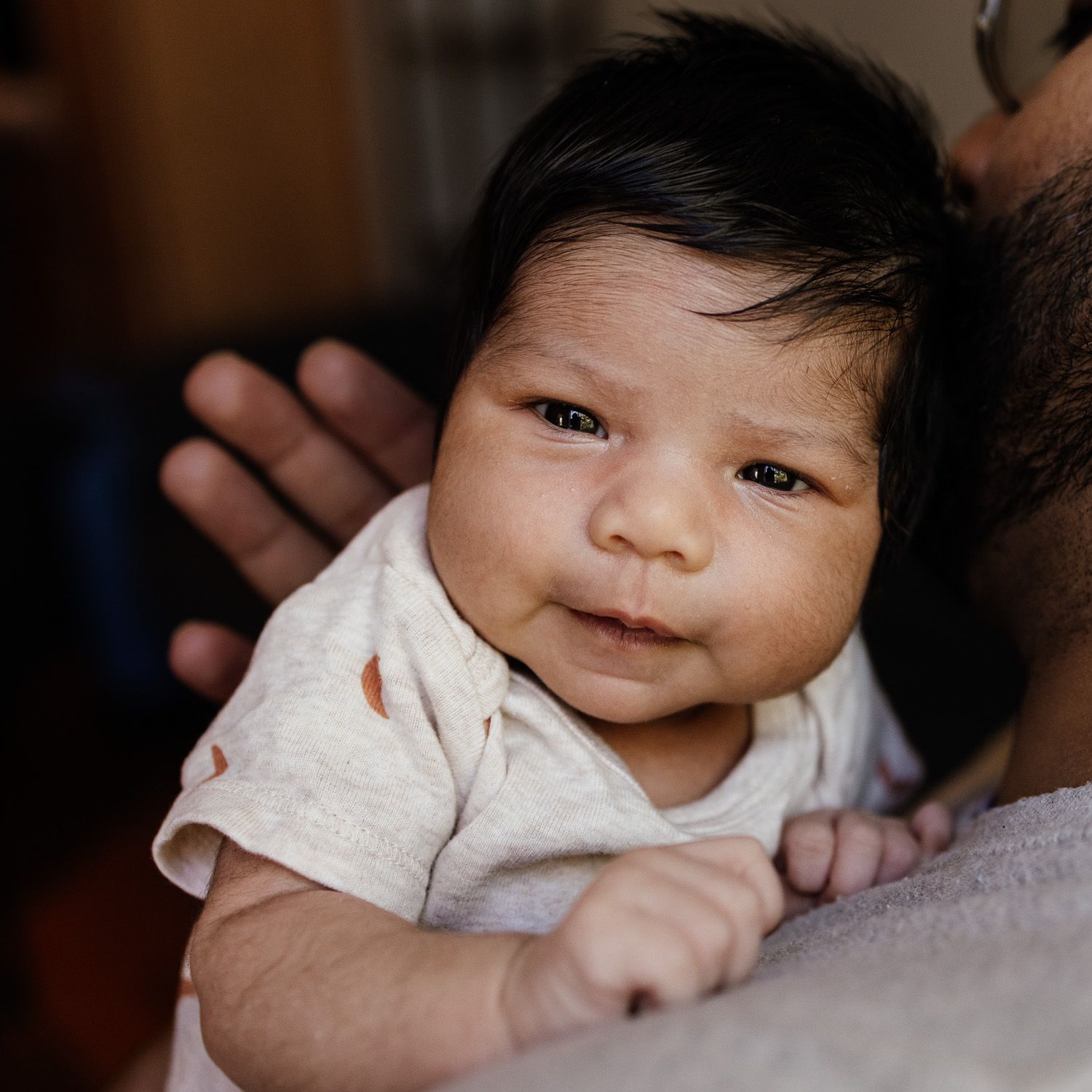 Los Gatos Family and Newborn Photographer Cindy Tucey photographs newborn in-home in San Jose