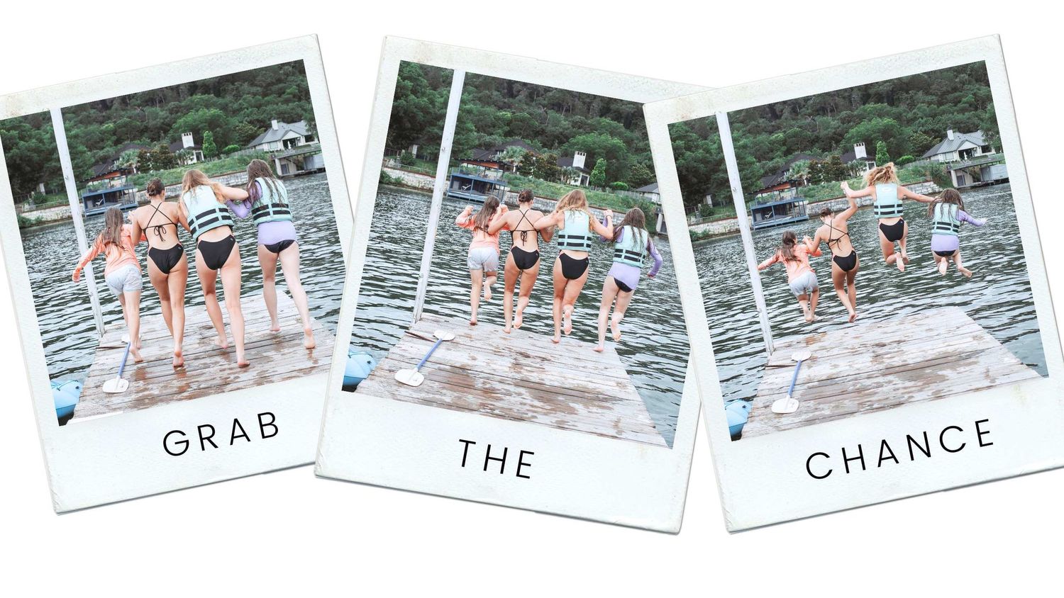 Kids Jumping In Lake Austin Summer Family Photos