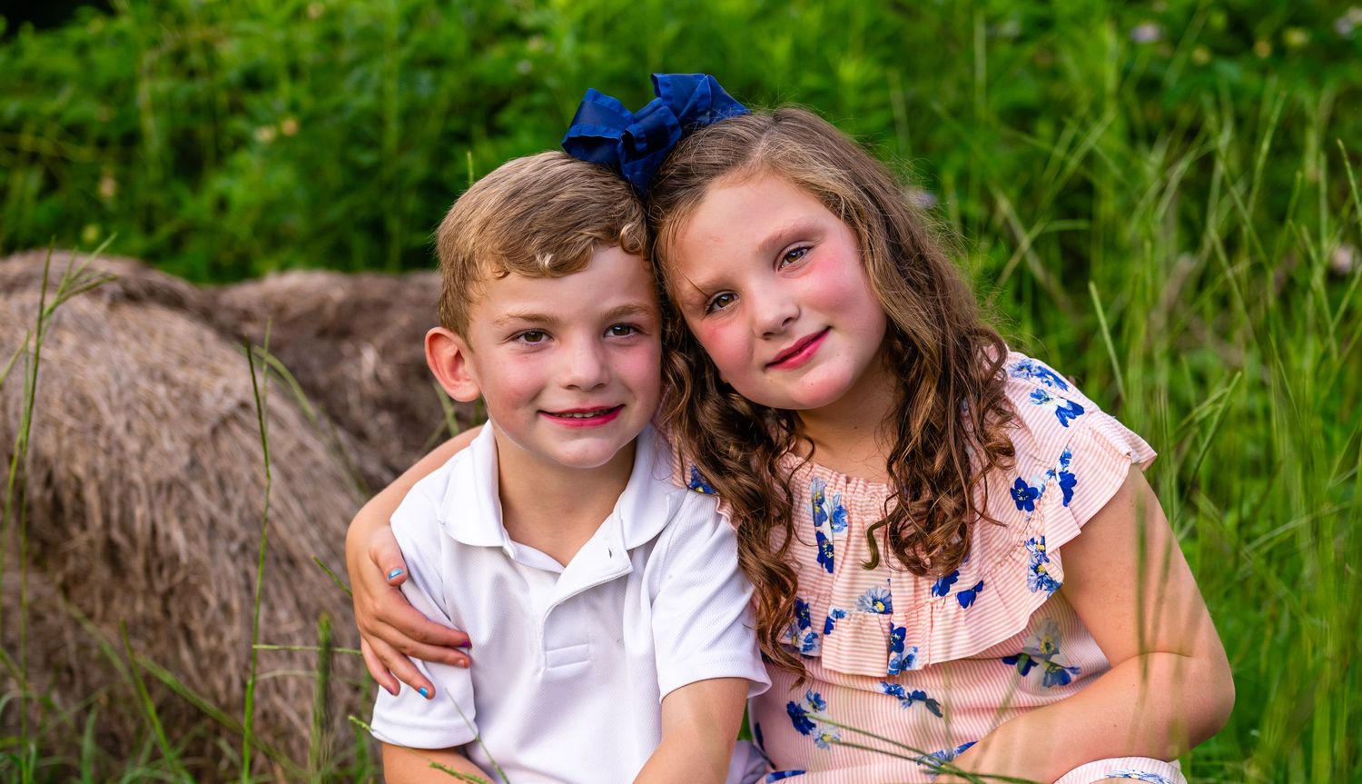 siblings capture farm land Opp Alabama natural light outside memory cherished envoking emotion portrait