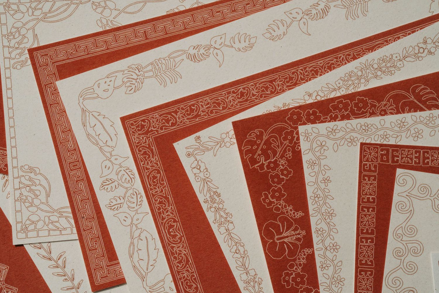 création de motifs papeterie