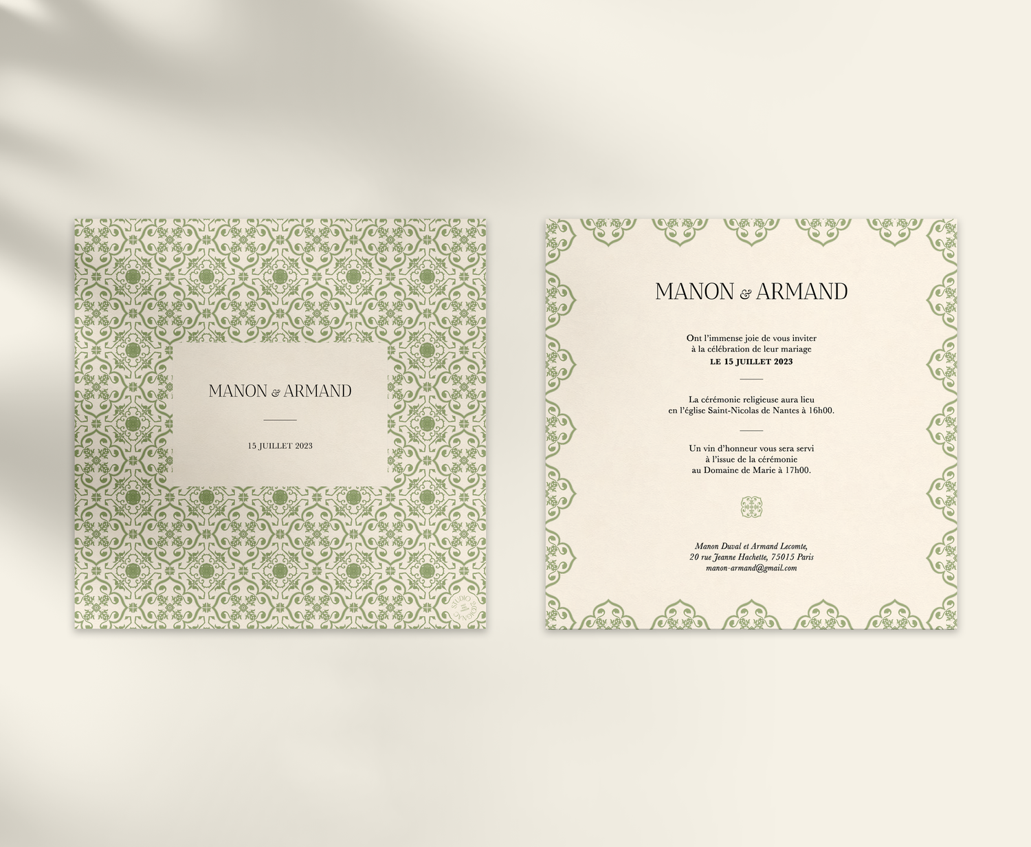 faire part sur mesure mariage