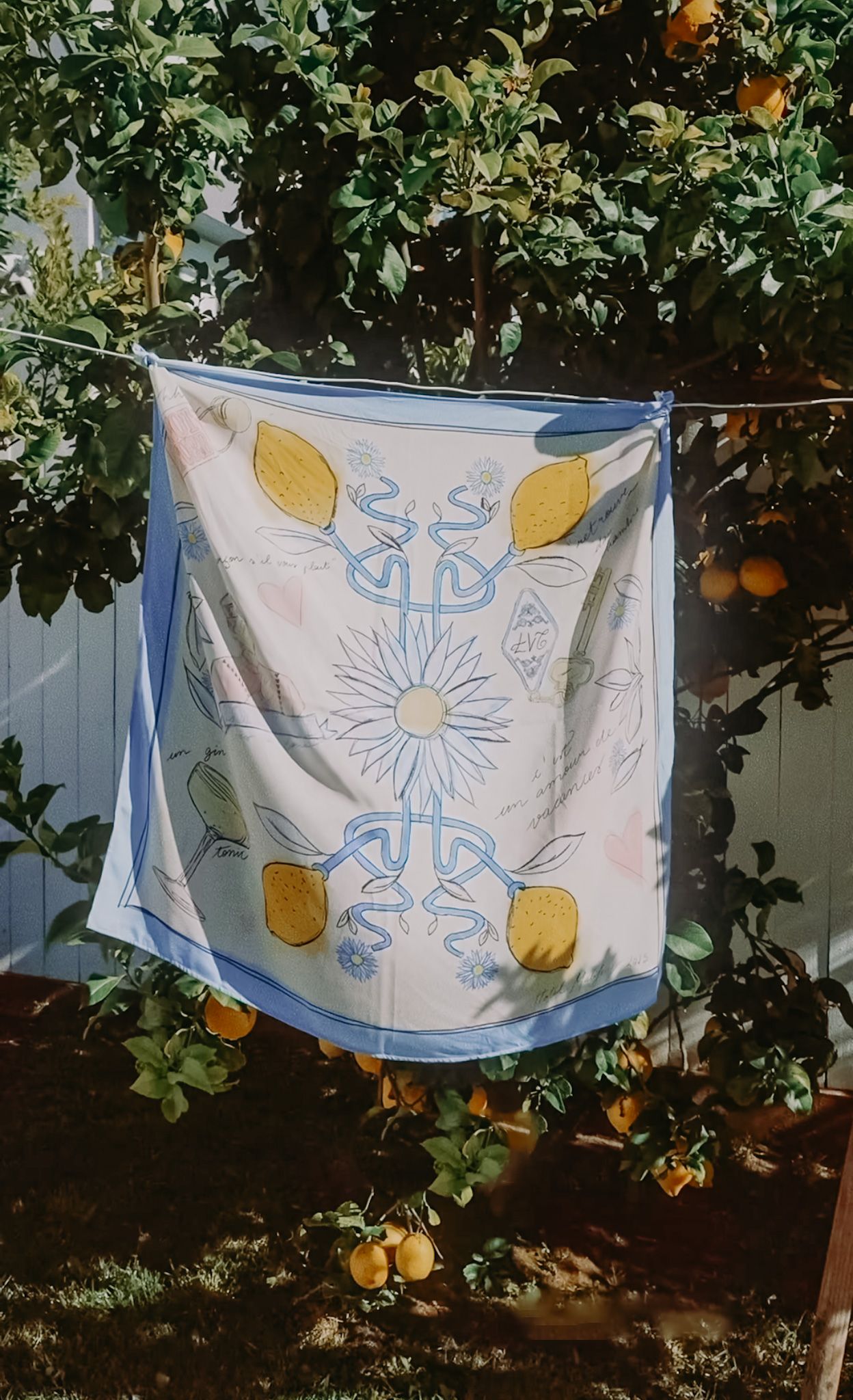 foulard en soie design textile