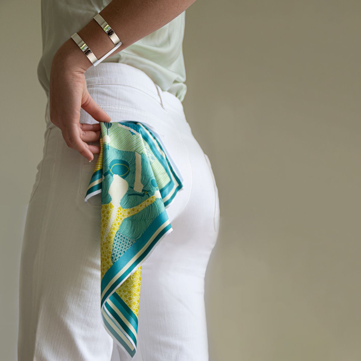 foulard motifs sur mesure