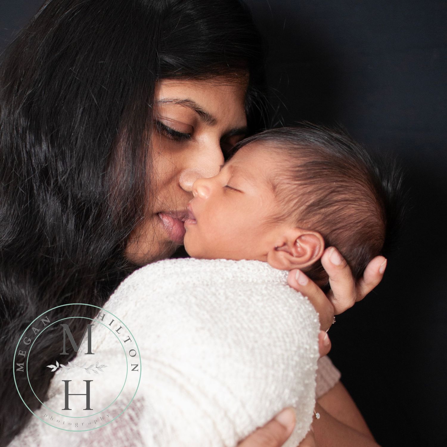mom with newborn baby boy
