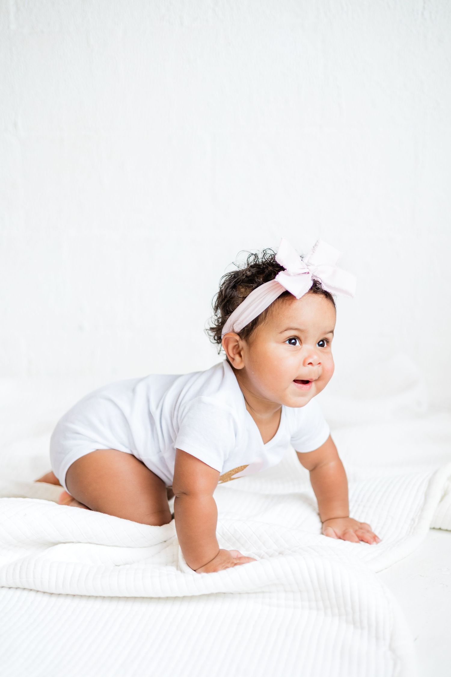 Image of a one year old for her one year birthday pictures  by Sarah Smith Photos Knoxville, Tennessee Photographer.