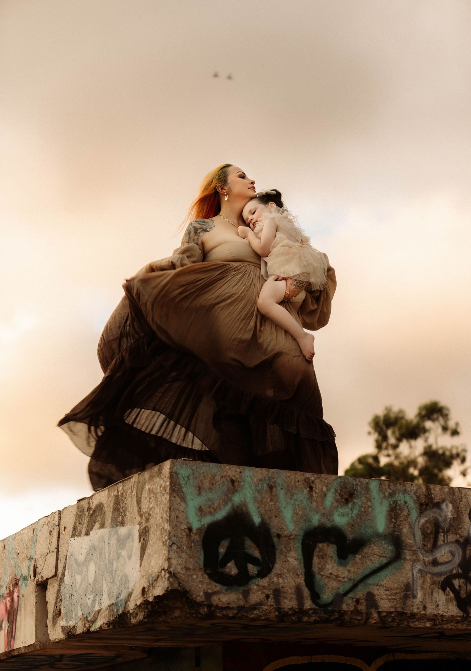 Luxury Sunset Urban Maternity Photograph