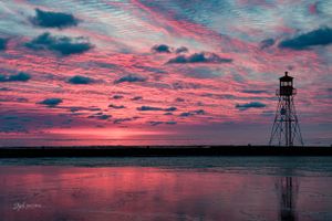 Erieau Lighthouse sunrise