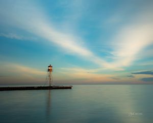 Erieau Lighthouse sunrise