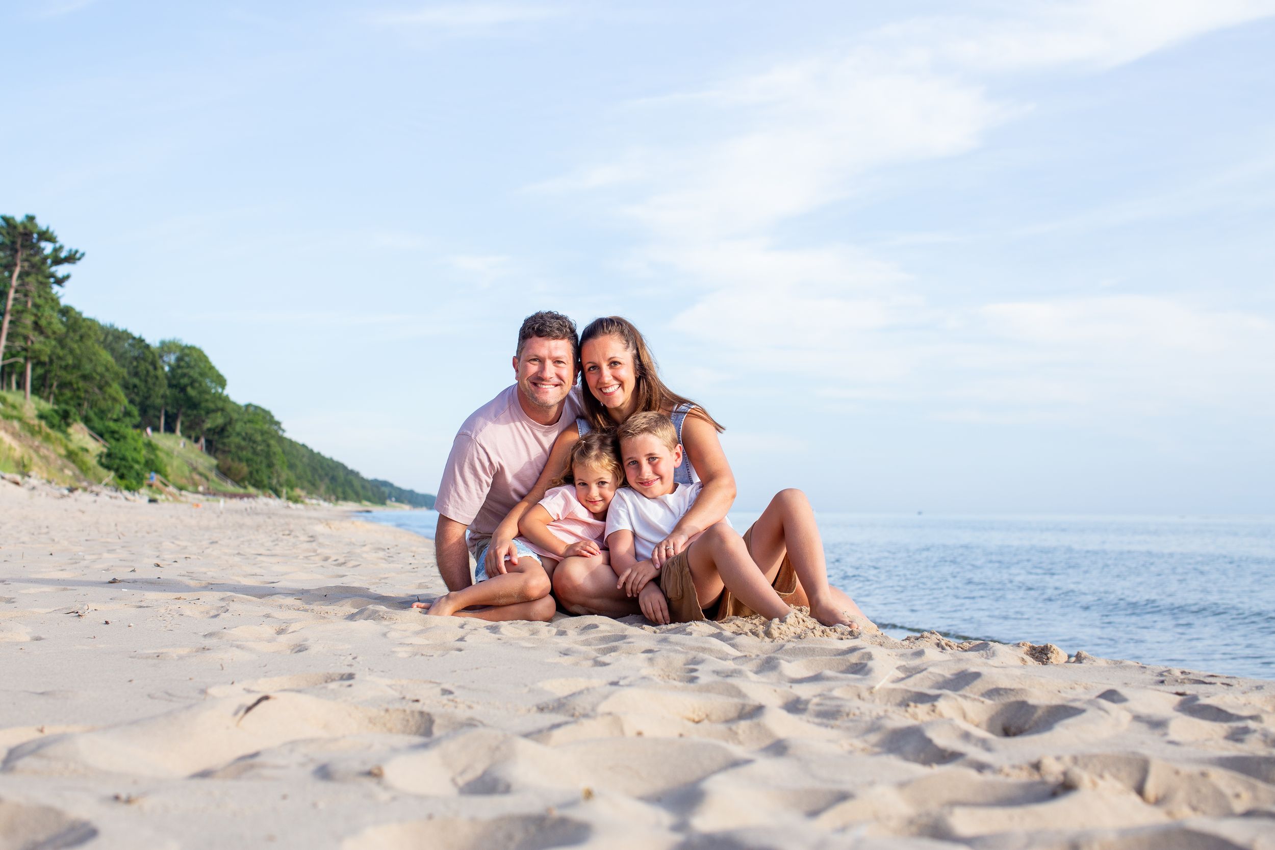 Summer Family Photography - Lake Michigan - Lauren Sauer Photography
