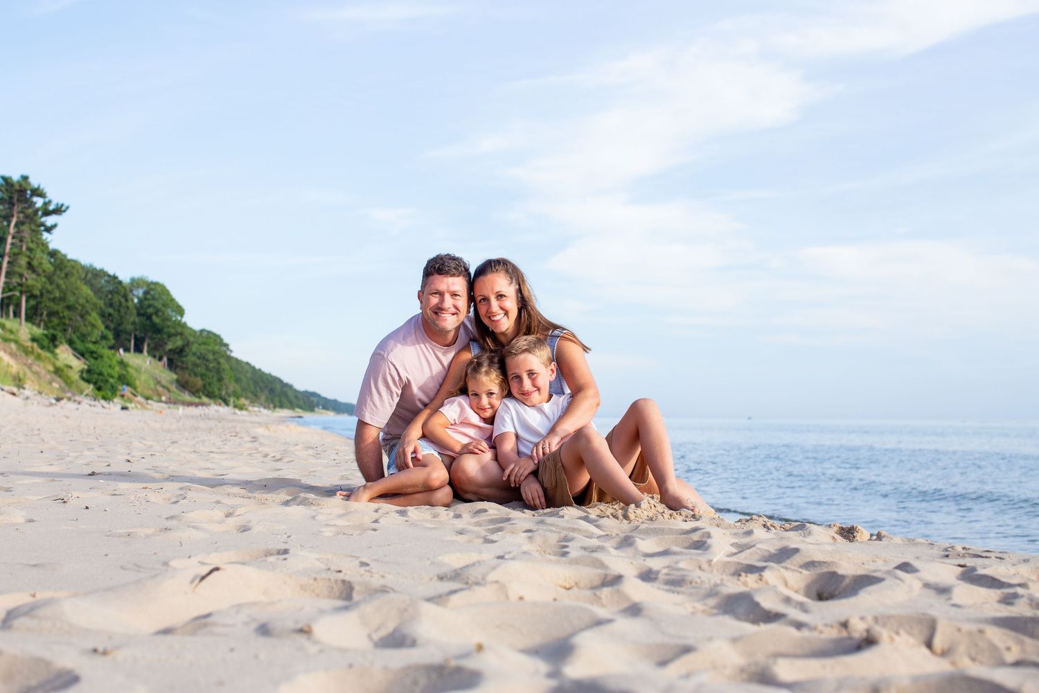 Summer Family Photography - Lake Michigan - Lauren Sauer Photography