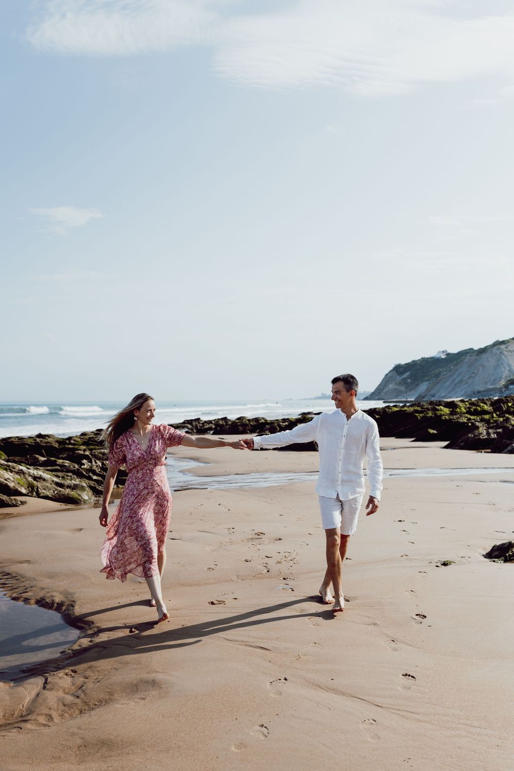 Séance couple plage Bidart