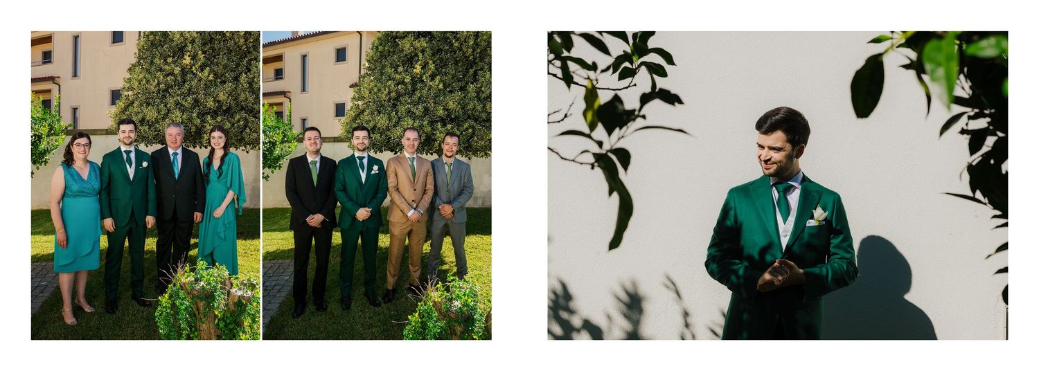 A garden wedding venue with lush flowers and spring blooms in vibrant yellows and purples.