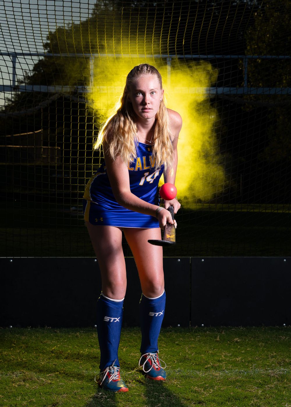dramatic sportrait sport portrait fog smoke maryland dmv