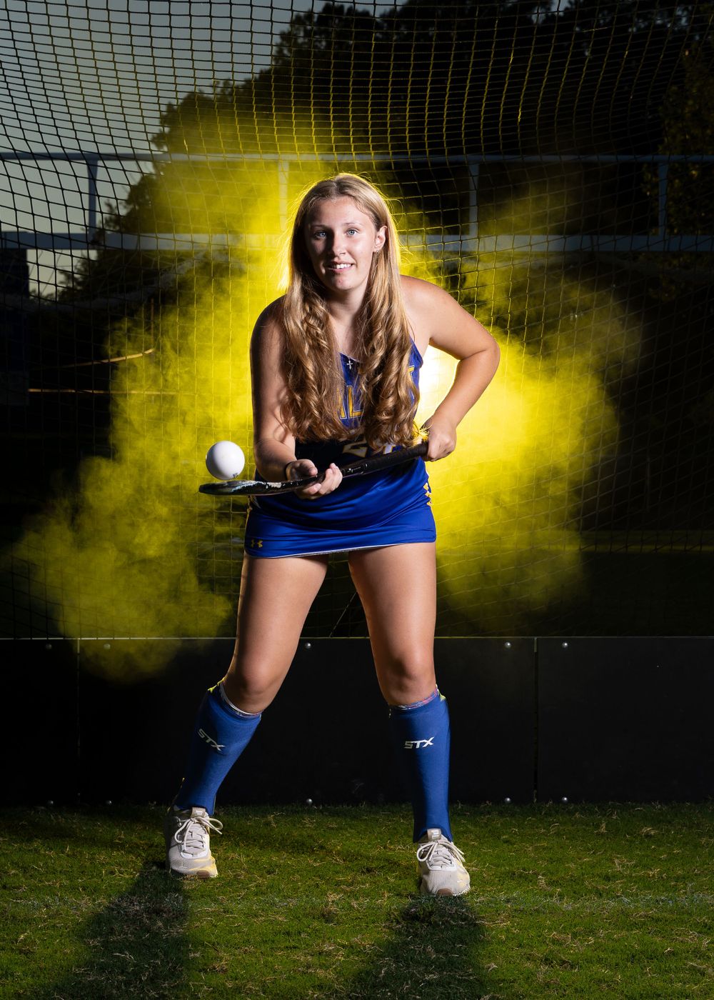 dramatic sportrait sport portrait fog smoke maryland dmv