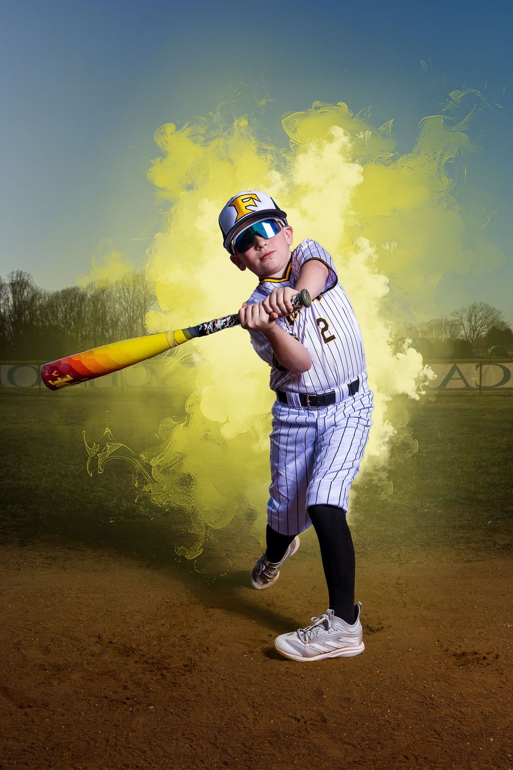 baseball player batting suzi gibson photography dramatic sportraits sport portraits senior baseball maryland dmv smoke fog