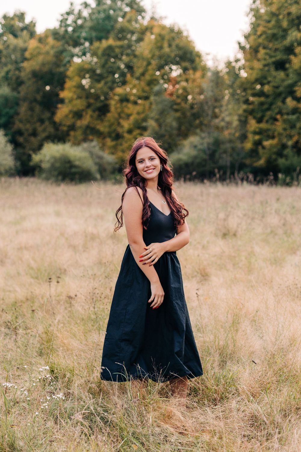 Late Summer Senior Session in Columbiaville Michigan. Natural light portrait photography.