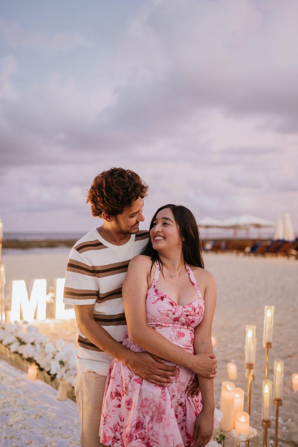 Professional proposal photographer at Mengiat Beach Bali.