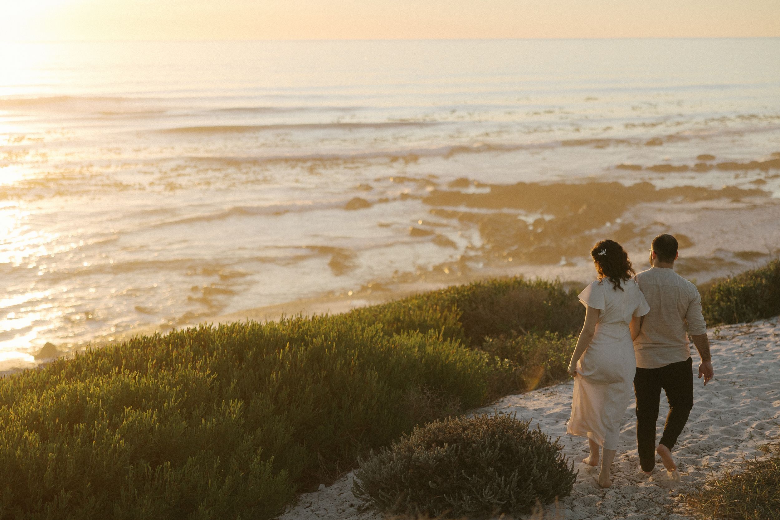 Zainah and Ash in Melkbosstrand engagement photos with Christene de Coning Photography in Cape Town, South Africa.