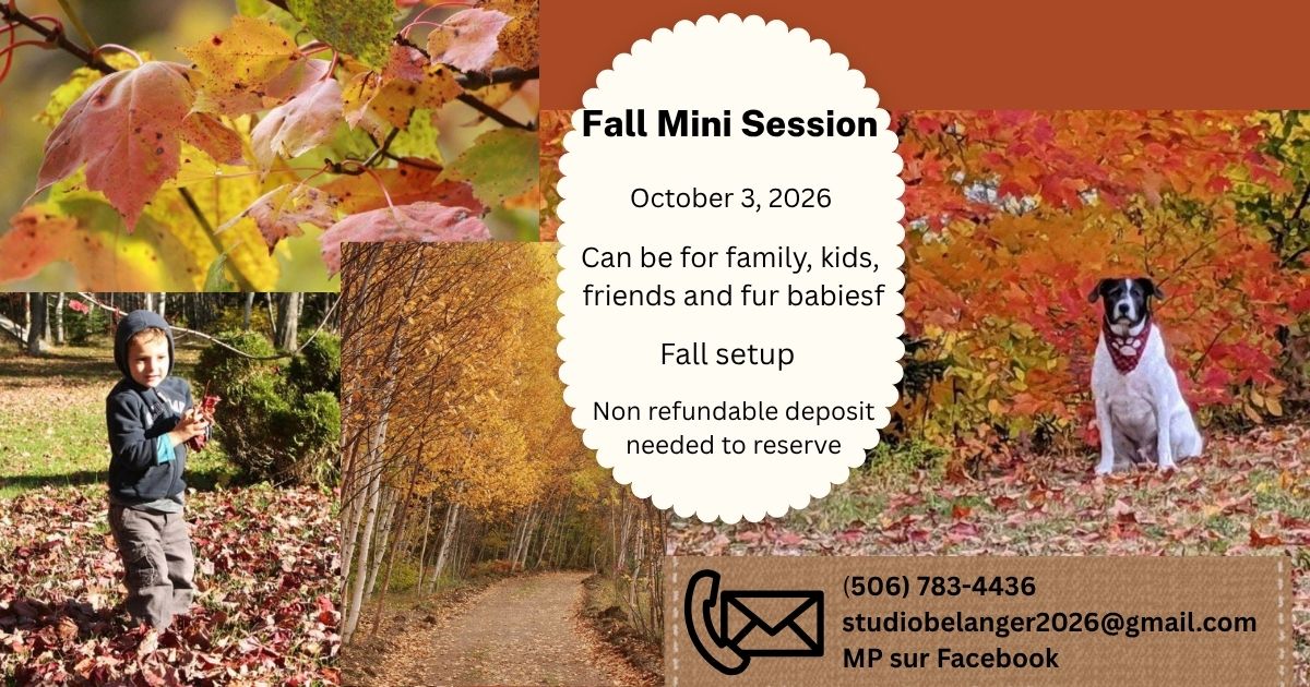 Information on my fall mini session