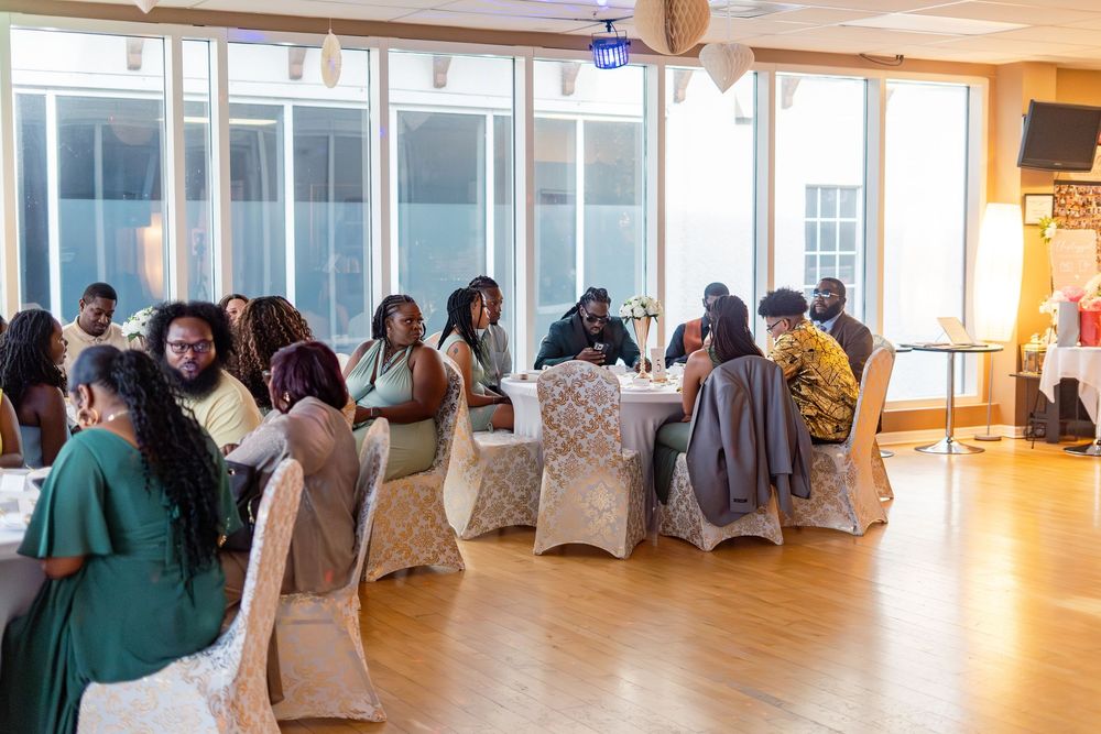 Viva Ballroom wedding venue in Palm Coast, Florida. Indoor wedding ceremony photography.