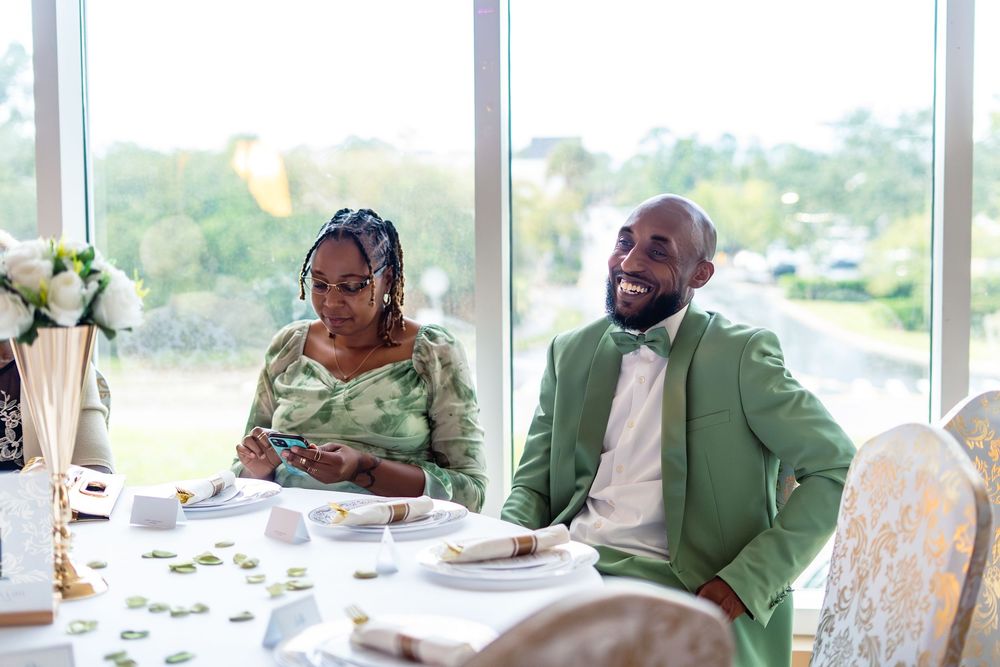 Viva Ballroom wedding venue in Palm Coast, Florida. Indoor wedding ceremony photography.