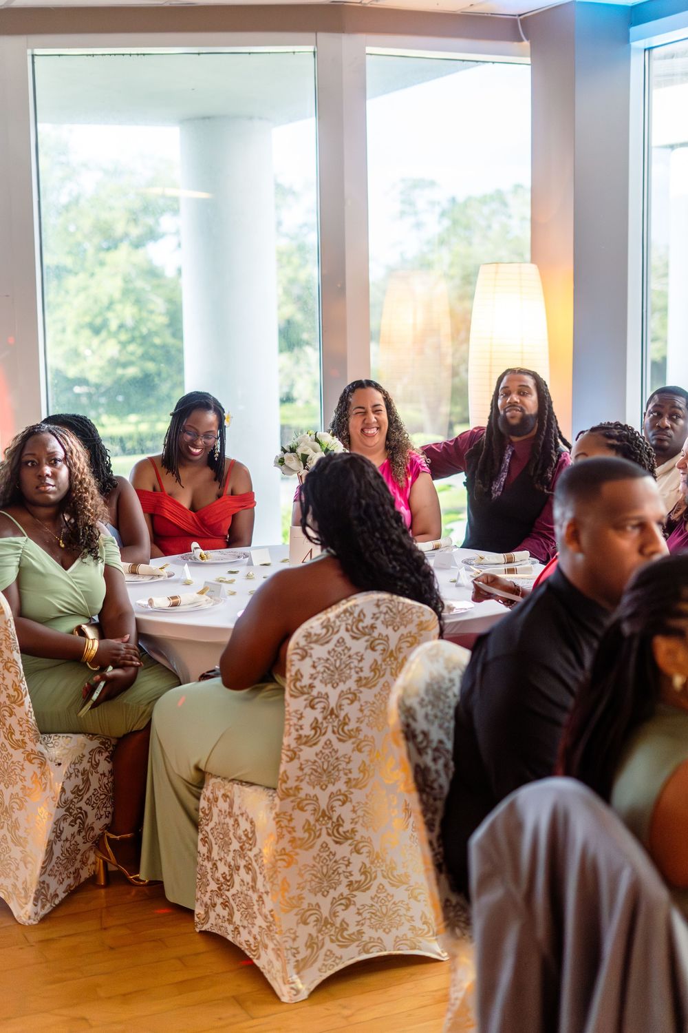 Viva Ballroom wedding venue in Palm Coast, Florida. Indoor wedding ceremony photography.