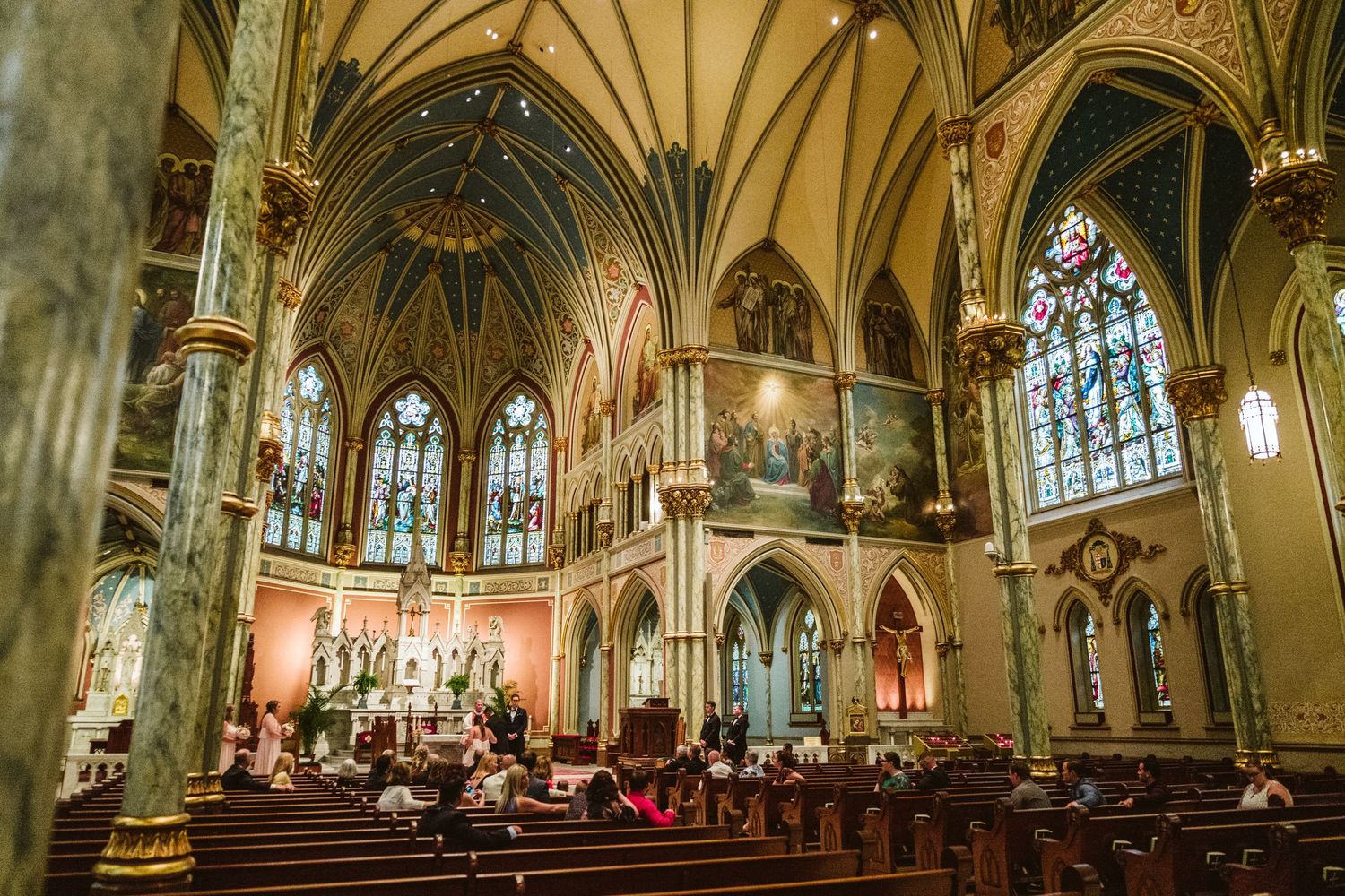 Cathedral of St John the Baptist wedding in Savannah, GA
