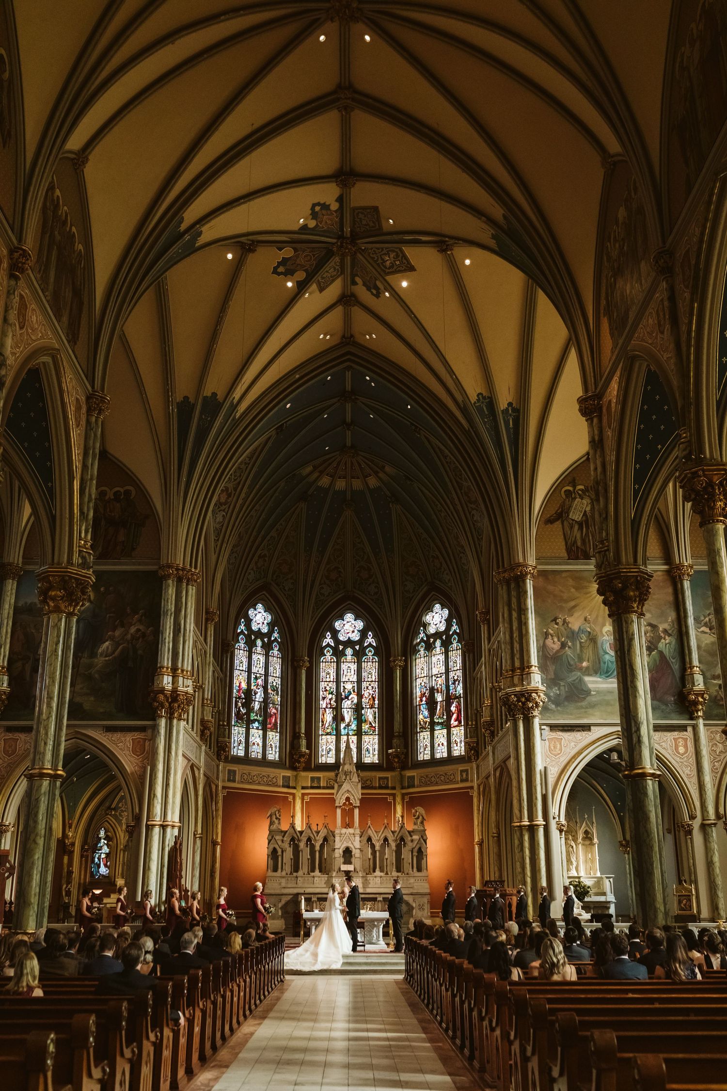 Cathedral of St John the Baptist wedding in Savannah, GA