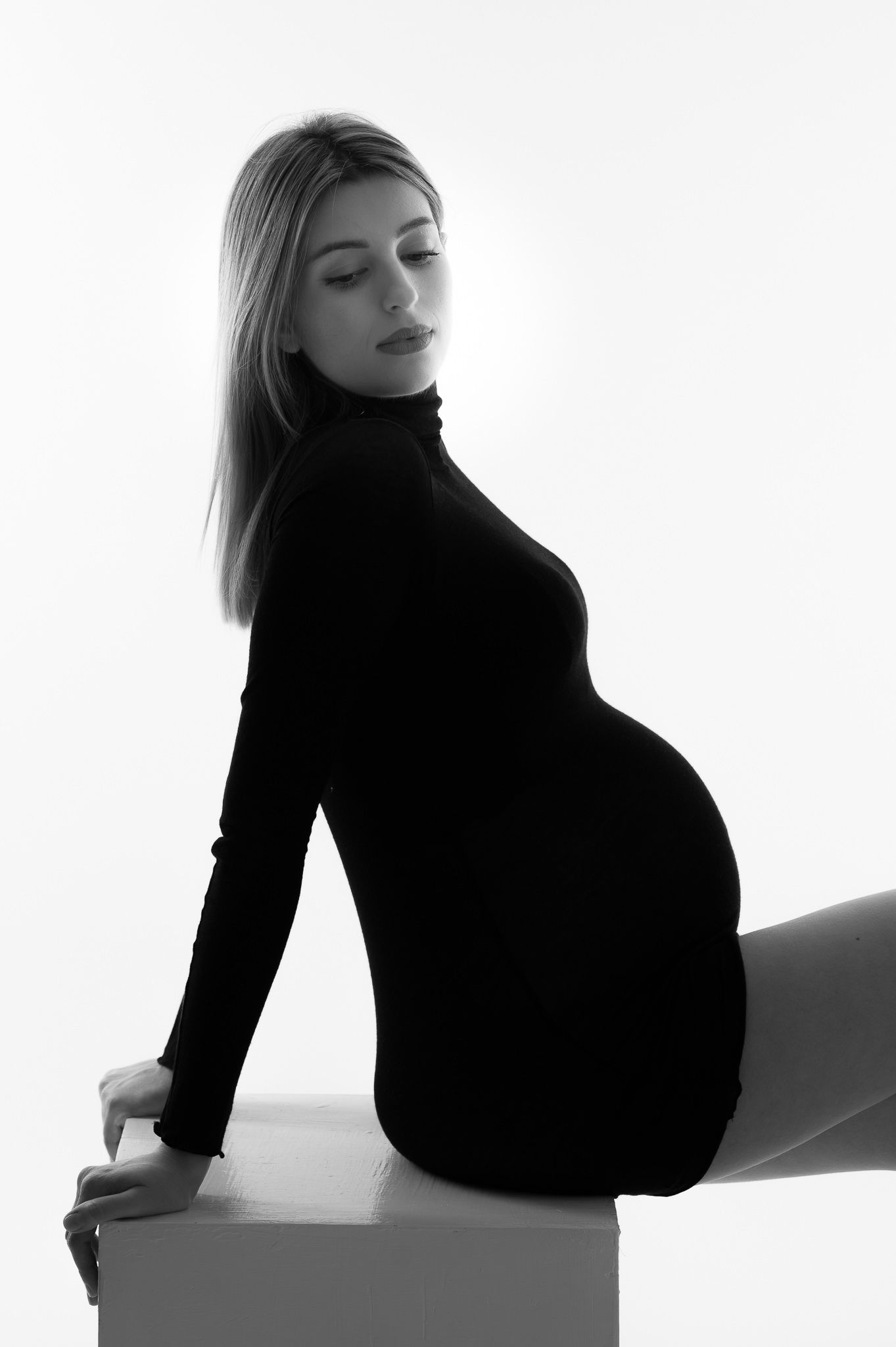 abito maternity utilizzato durante sessione fotografica professionale