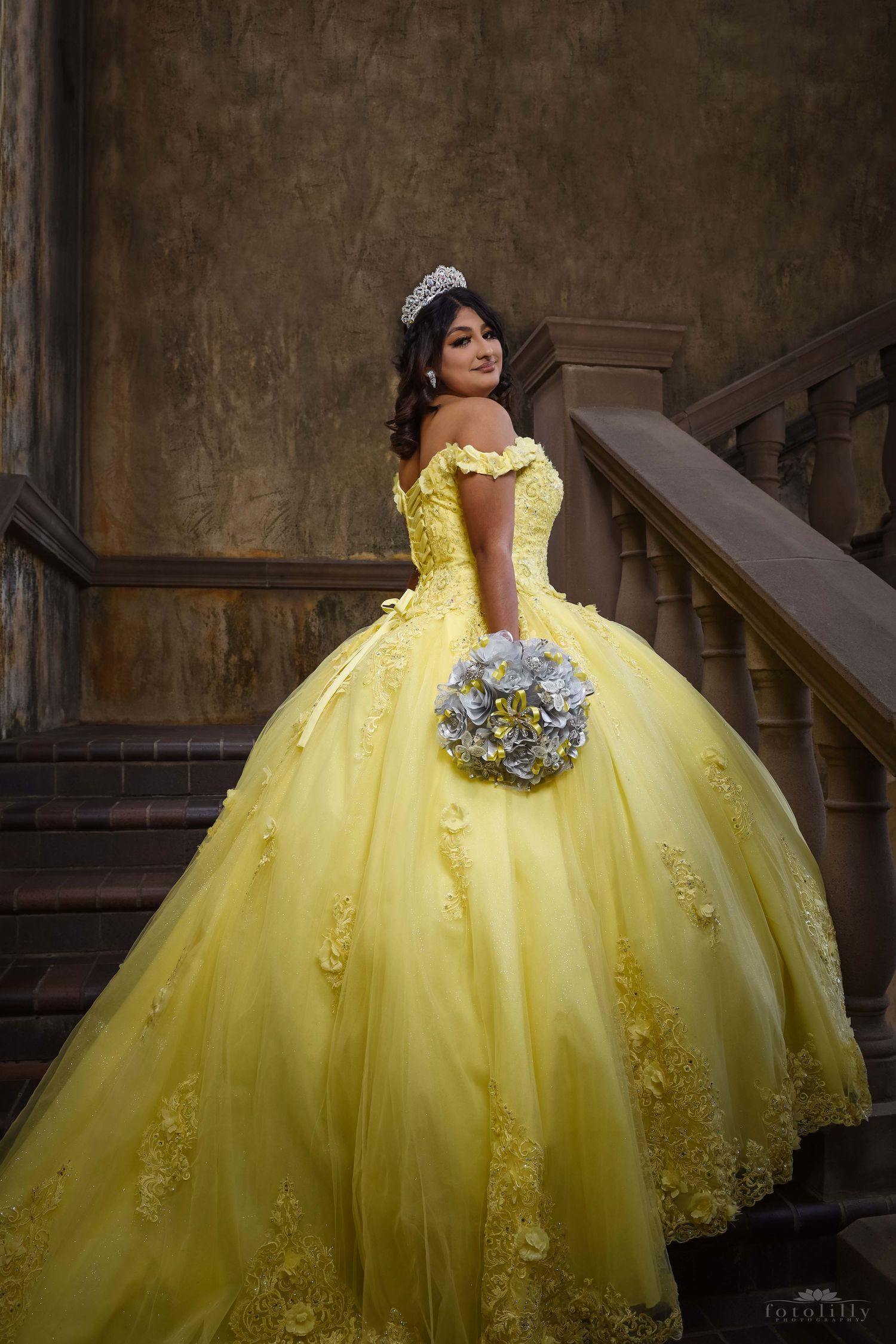 Professional Quinceañera portraits at Las Colinas Canals showcasing Briana's unforgettable Dream Quinceañera celebration beautifully.