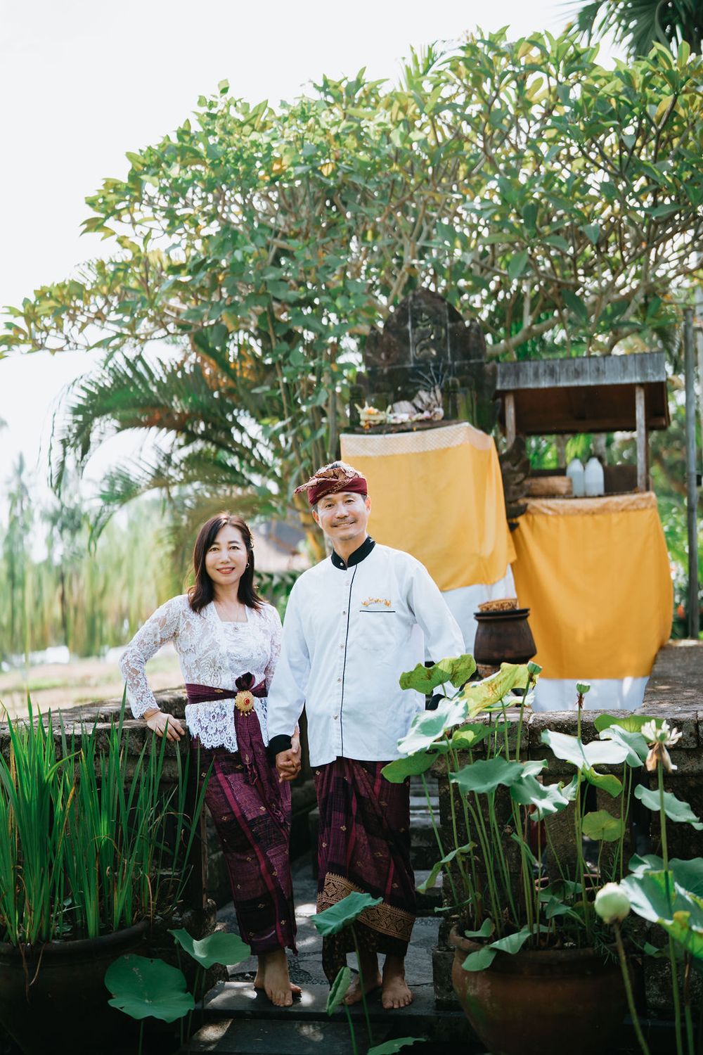 Traditional Balinese attire photography session at Alaya Ubud.