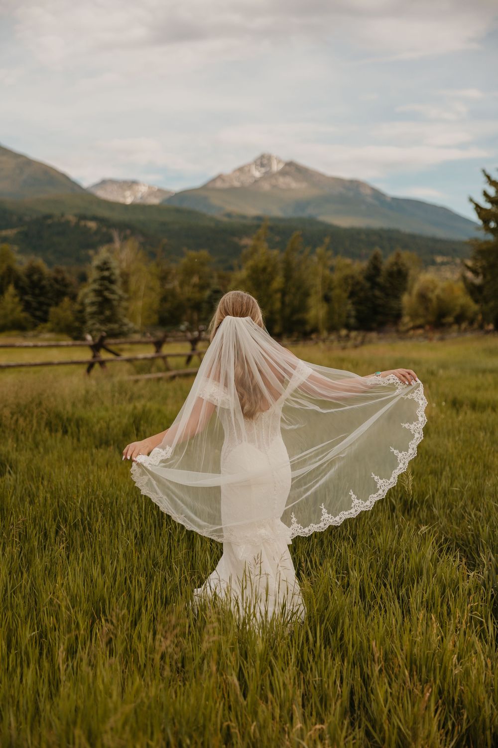 Bride dances under the Mountains in Paradise Valley at Copper Rose Ranch Captured by local Wedding Photographer from Pray, Montana