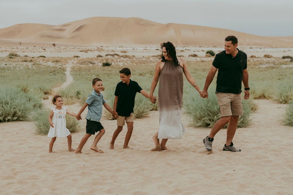 Destination photoshoots, engagements, family photoshoots, in the Dunes near Swakopmund, Namibia. For travelers.